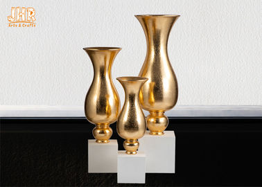Форма трубы плантаторов лоснистой стеклоткани золота декоративная