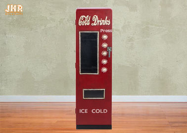 Персонализированный деревянный цвет дизайна машины напитка шкафа шкафа хранения декоративный деревянный красный