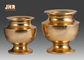 Золото свадьбы листало Дурабле формы бака ваз таблицы Сентерпьесе стеклоткани