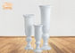 Баки крытой сияющей белой формы чашки ваз пола плантаторов стеклоткани большие