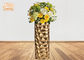 Финиш листового золота цветочных горшков стеклоткани цилиндра дизайна поленики 2 размера