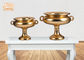 Подытоженный размер ваз таблицы Сентерпьесе свадьбы стеклоткани листового золота/шаров 2 цветка