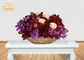 Замороженная ваза таблицы Сентерпьесе шара сервировки цветка украшения стеклоткани золота