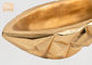 Шар геометрической стеклоткани цветочных горшков вазы таблицы листового золота картины декоративный