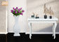 Декоративные лоснистые белые вазы пола ваз таблицы Сентерпьесе стеклоткани
