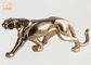 оформление скульптуры леопарда 130км с статуей животного Полыресин финиша листового золота