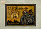 Знак паба оформления стены мотоцикла смолы металлических пластинк стены классических знаков стены маршрута 66 США деревянный