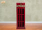 Цвет великобританского шкафа пола МДФ шкафа хранения шкафа хранения переговорной будки античного деревянного красный