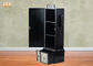 Цвет черноты полки пола КД ДВД шкафа творческого деревянного шкафа хранения декоративный деревянный