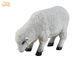 Оформление скульптуры пола Фигуринес крытой белой статуи овец тележки Полыресин животное
