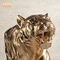 Украшение Lifesize Figurine стеклоткани статуи тигра смолы золотого животного крытое
