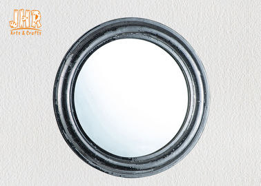 Округлая форма зеркала тщеты стеклоткани Пратикал обрамленная стеклом установленная стеной