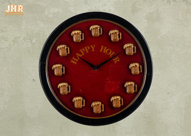 Искусство стены круглых настенных часов настенных часов круглой древесины декоративное подписывает винтажный/ретро стиль