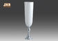 Серебр листал вазы таблицы стеклоткани ваз пола постамента белые лоснистые Веддинг вазы
