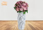 Творческие цветочные горшки стеклоткани волнистой картины/вазы пола облегченные