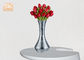 Цвет стекла зеркала ваз таблицы плантаторов стеклоткани искусственных цветков серебряный