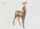 Золото скульптуры стеклоткани статуи зебры Полыресин оформления таблицы животное листало