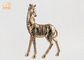 Золото скульптуры стеклоткани статуи зебры Полыресин оформления таблицы животное листало