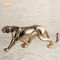 Финиш листового золота стеклоткани Figurines Polyresin животной статуи леопарда смолы оформления животный